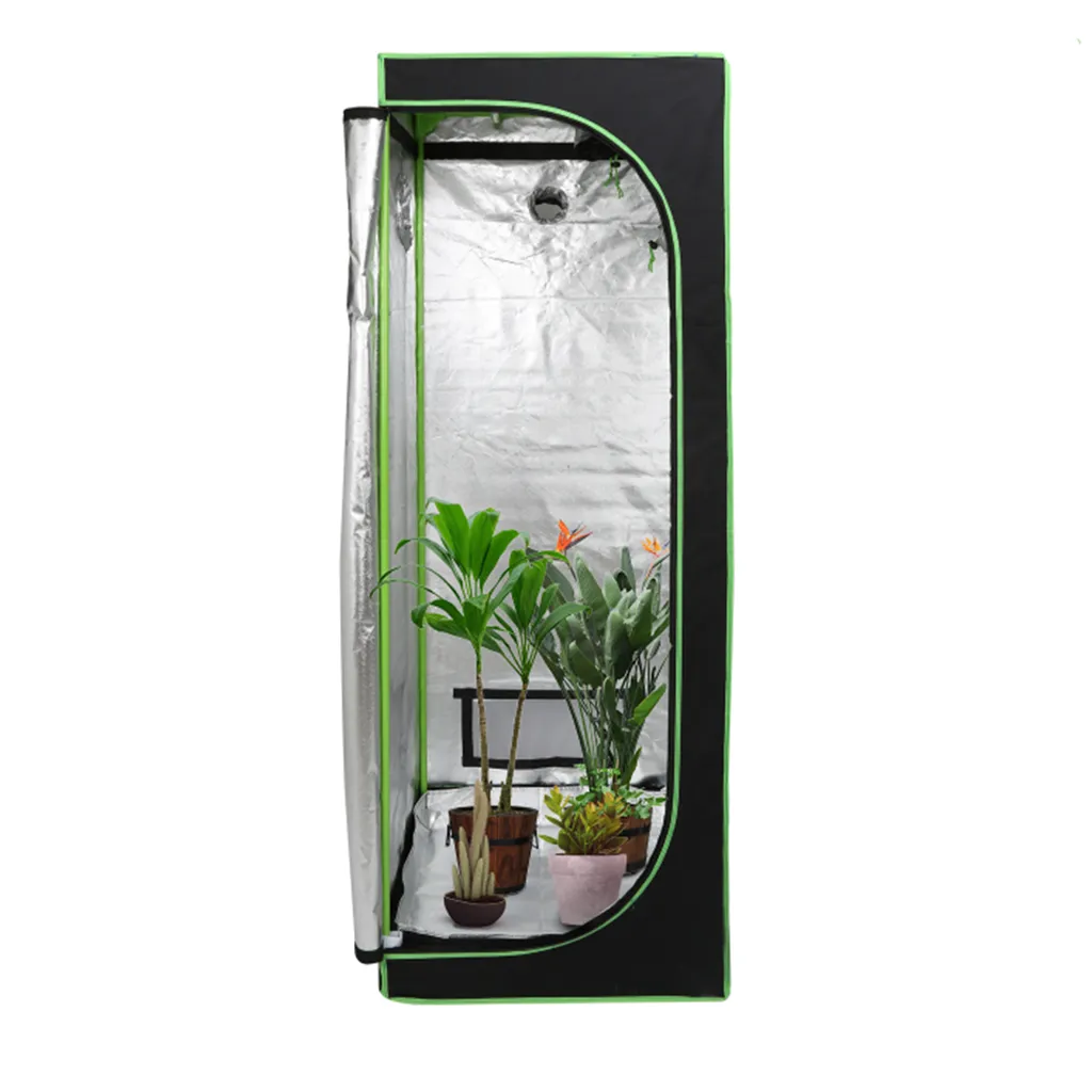 Jiubiaz Growzelt Growbox Gewächshaus Indoor Pflanzenzelt 60*60*180CM